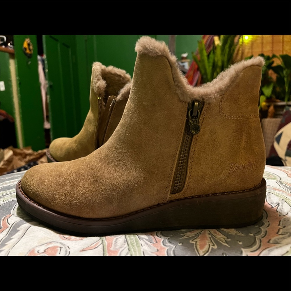 Tan Suede Booties by Blowfish 🐡